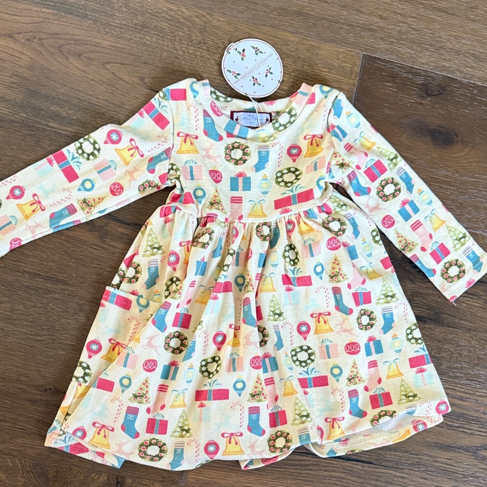 SweetHoney Holiday Cheer Dress - Multicolor